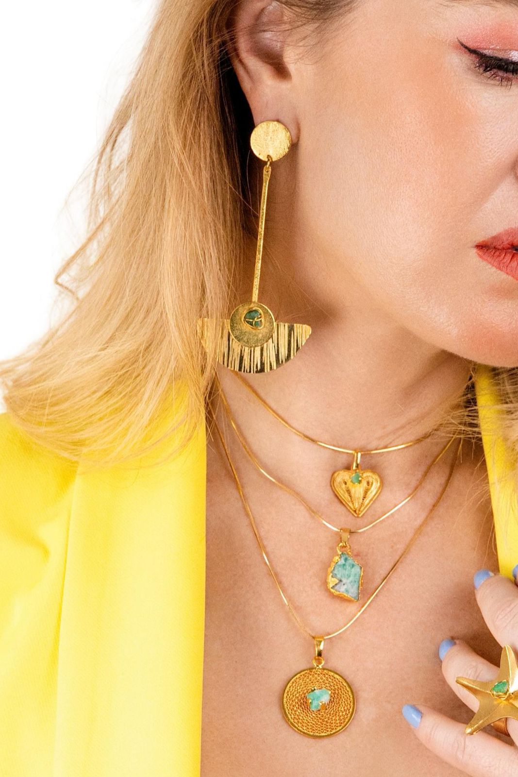Aretes, pulsera, anillos, brazalete o cadenas - Imagen 4
