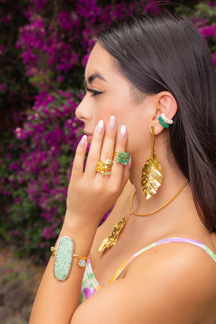 Sobrepuesto, anillo, aretes, pulsera o gargantilla