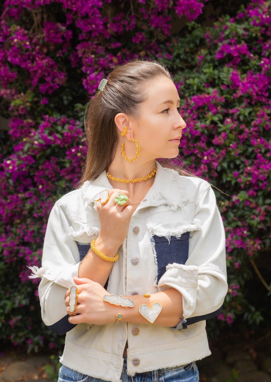 Arracadas, earcaff, choker, pulsera, anillos o brazalete